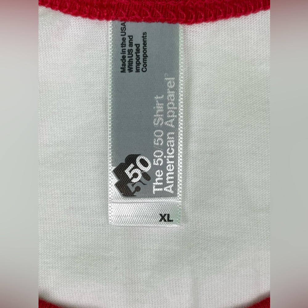 American Apparel 50 50 Shirt 3/4 Sleeve Raglan